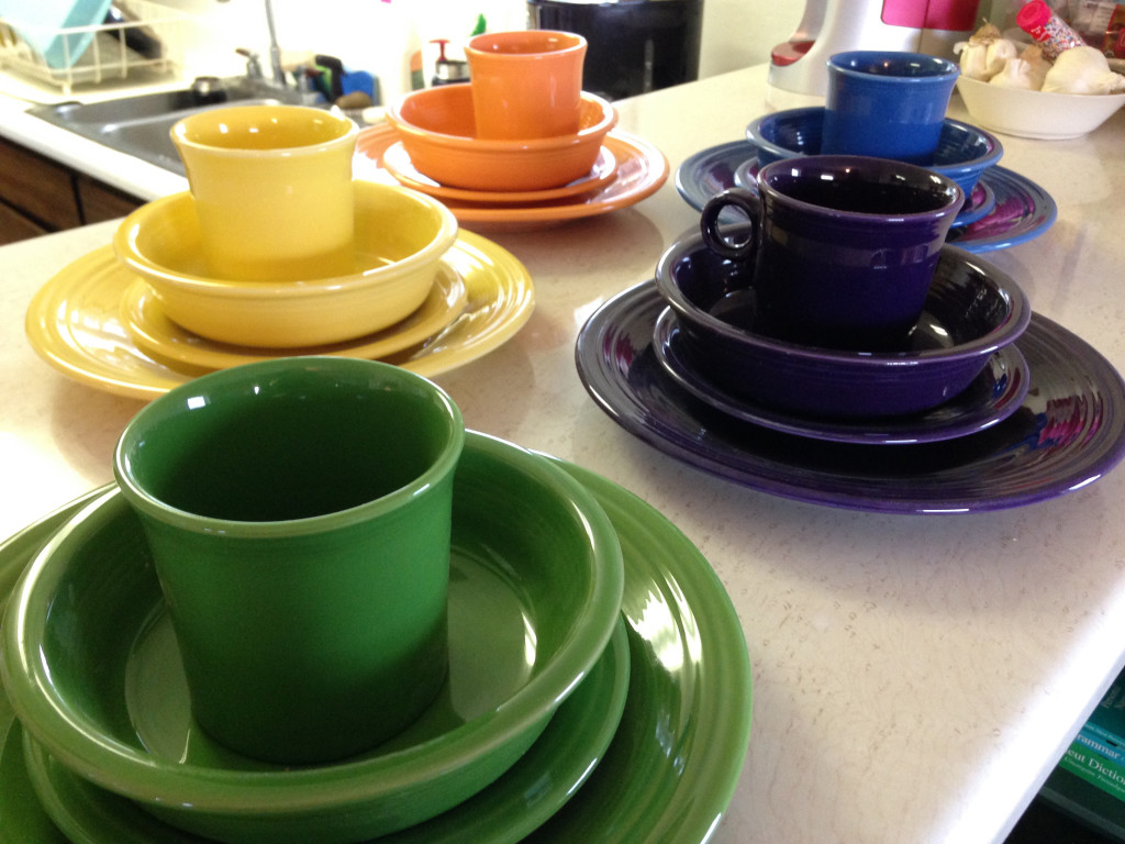 Color-Coordinated Dishes