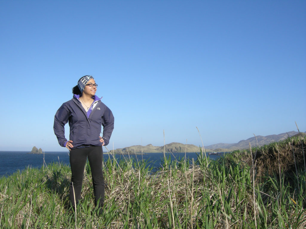 Bobbi Dushkin at Nazan Bay in Atka, Alaska