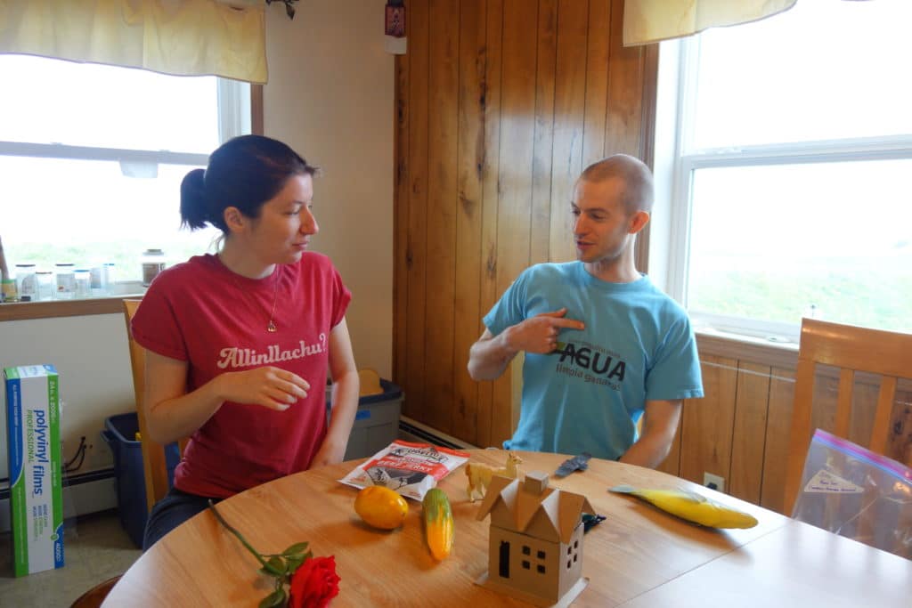 Rachel and Robbie during a Quechua Hunt