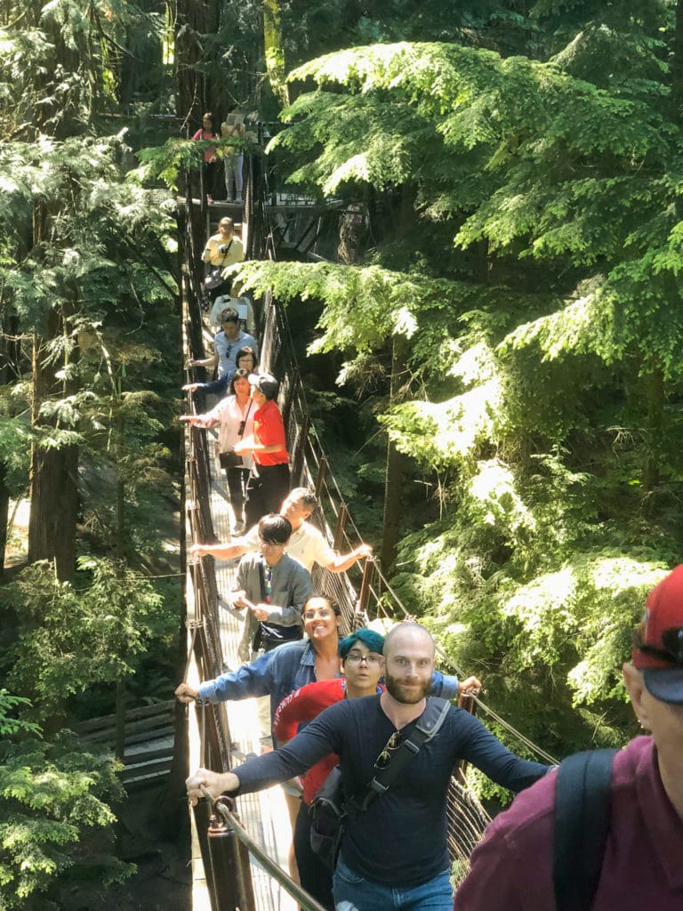 Interns at the Capilano Suspension Bridge Park