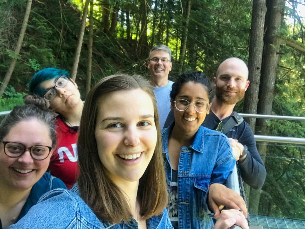 2019 WAYK Team at Capilano Suspension Bridge